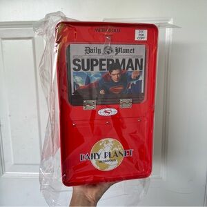 Superman Movie Cineplex Limited Edition Newspaper Daily Planet Popcorn Bucket!
